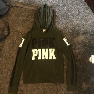 PINK hoodie/pull over (navy green)